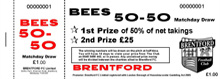 50 50 Tickets · 50 50 Raffle Ticket Printers UK