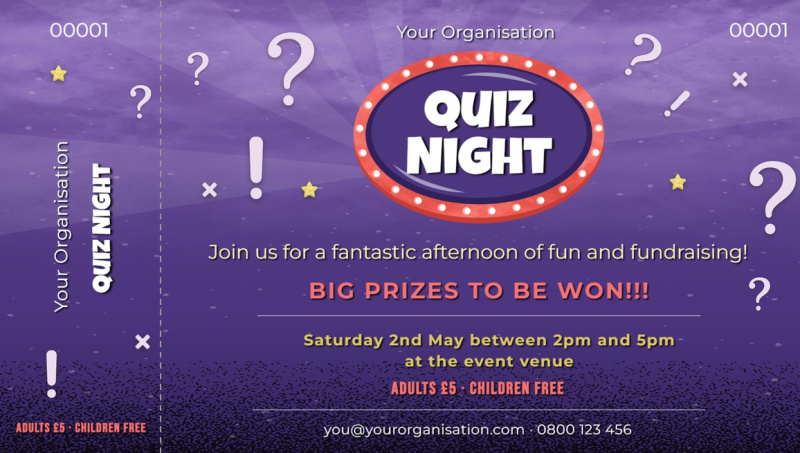 Community-Fundraising Quiz Night 1 - Event Tickets