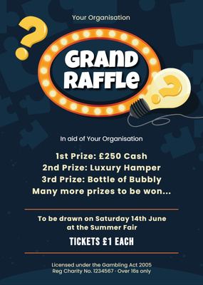 Quiz Night Raffle 2 template