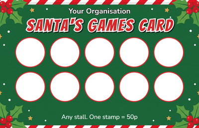 Santa's Games, a token card design