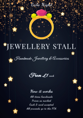 Gala Stall Sign template