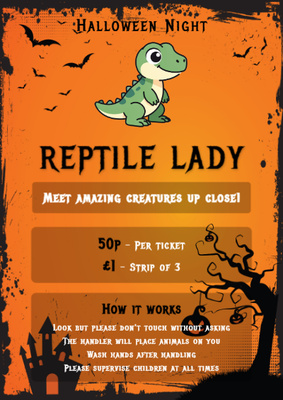 Halloween Stall Sign template