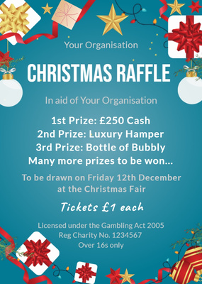 Seasonal Christmas - Flyers Raffle template