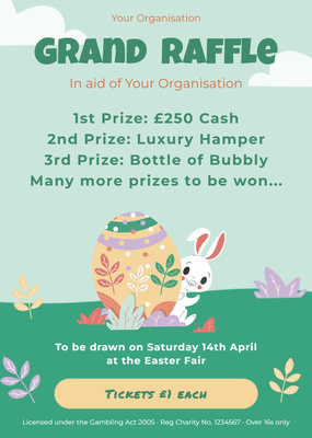 Seasonal Easter - Flyers Raffle template