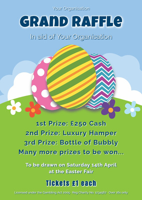 Seasonal Easter - Flyers Raffle template