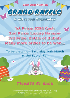 Seasonal Easter - Flyers Raffle template