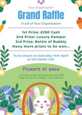 Seasonal Easter - Flyers Raffle template