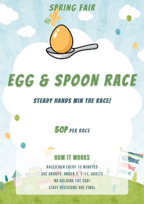Spring Stall Sign template