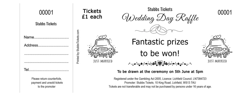 Summer Raffle Tickets - Black and White Deck Chairs Design